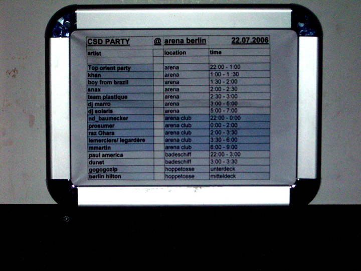 set times