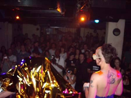 Team Plastique onstage at Borderline