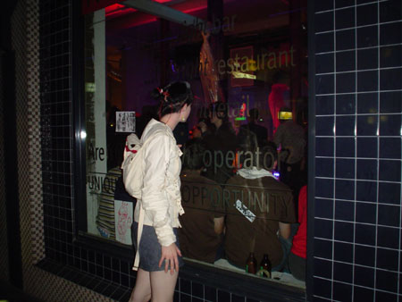 looking in